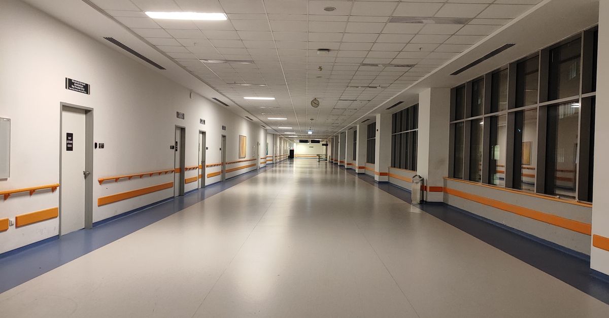 A clinic hallway